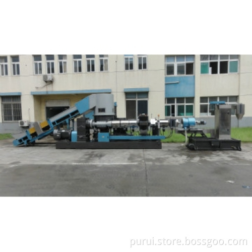 Double screen changer pelletizing machine